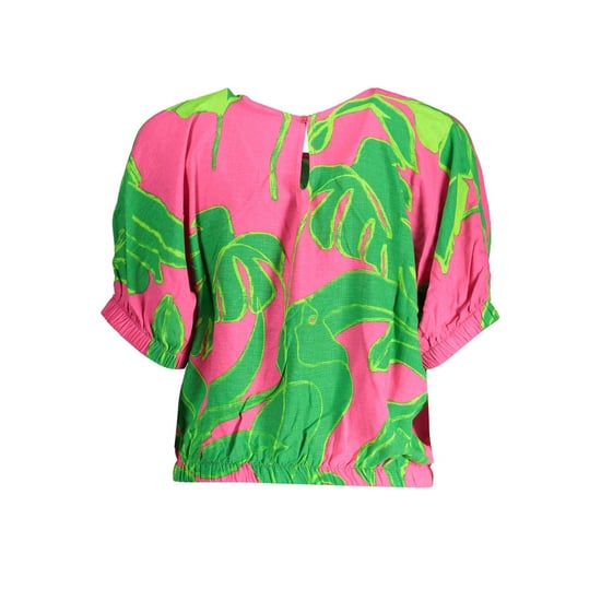 Bedrucktes Leinen-T-Shirt mit kurzen Ärmeln - Image 2