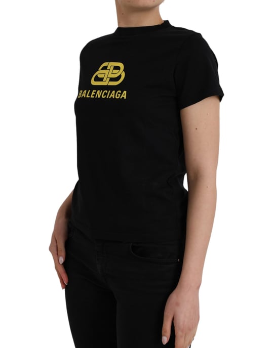 Balenciaga Logo T-Shirt mit kurzen Ärmeln 641674 Tjv53 - Image 2
