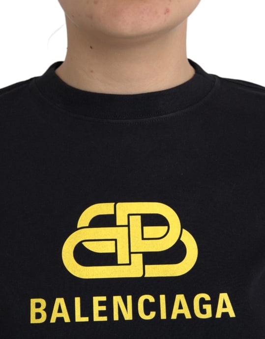 Balenciaga Logo T-Shirt mit kurzen Ärmeln 641674 Tjv53 - Image 4