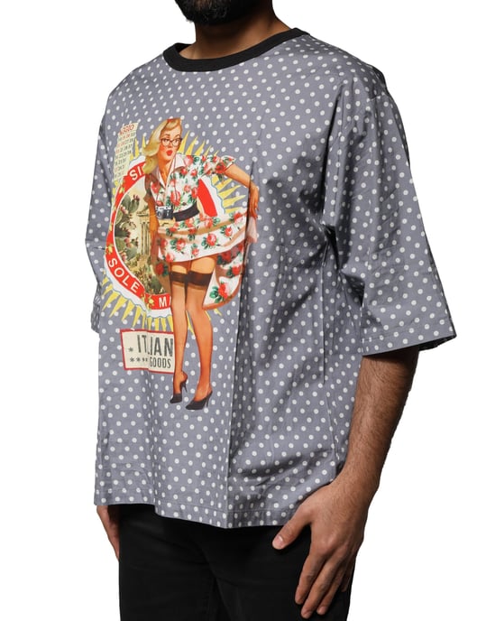 Polka Dot Pin-up Grafik-T-Shirt - Image 3