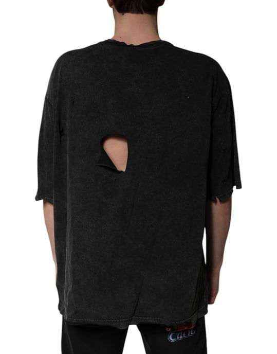 Leopard Grafik T-Shirt Abgetragen - Image 4