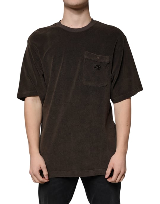 Terrycloth-Tasche T-Shirt Braun - Image 2