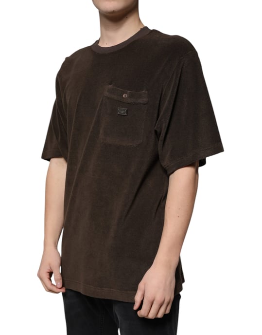 Terrycloth-Tasche T-Shirt Braun - Image 3