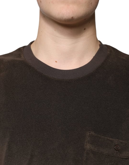 Terrycloth-Tasche T-Shirt Braun - Image 5