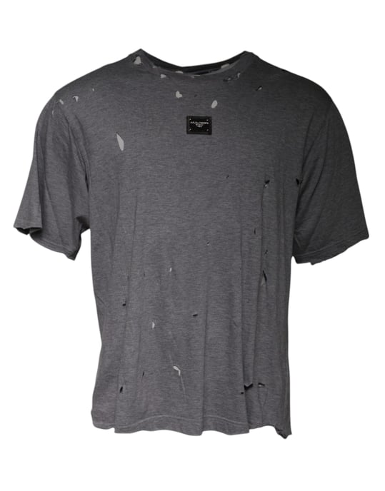 Abgedroschene T-Shirt mit Rissdetails - Image 2