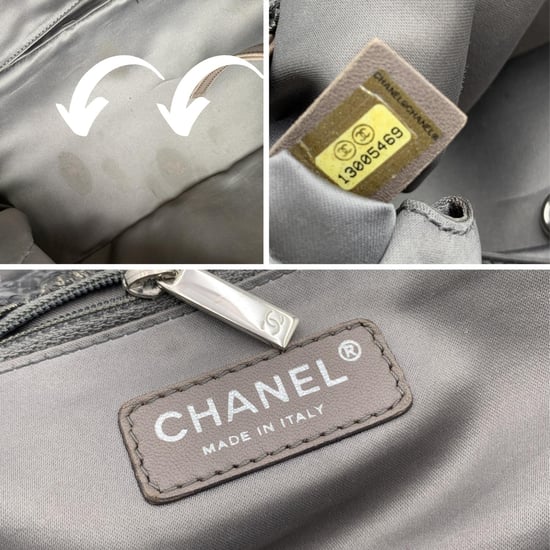 Chanel Stoff Schultertasche Timeless/Classique - Image 4