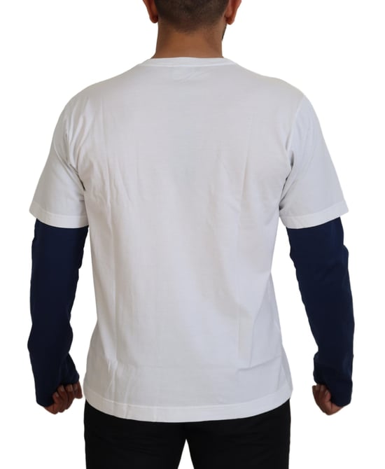 Dg Crest T-Shirt Weiß Langarm - Image 3