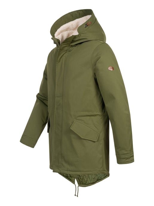 Alessandro Salvarini Herren Winterparka mit Teddyfell und Kapuze - Image 3