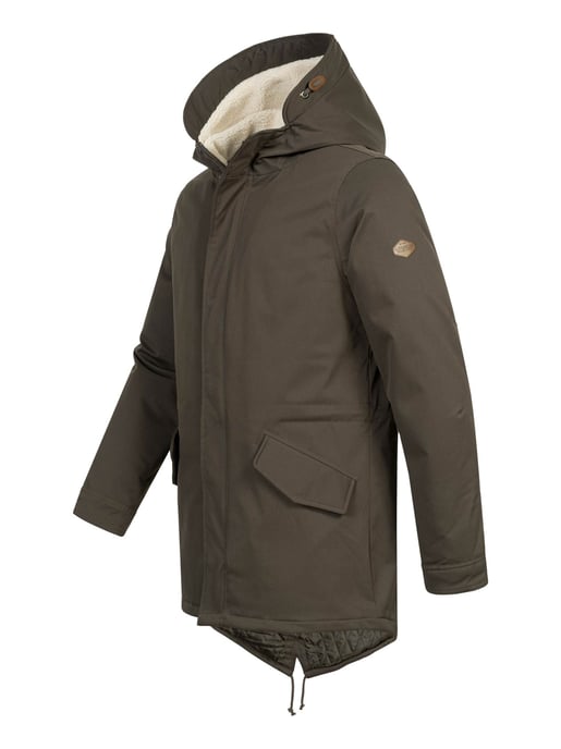 Alessandro Salvarini Herren Winterparka mit Teddyfell und Kapuze - Image 3
