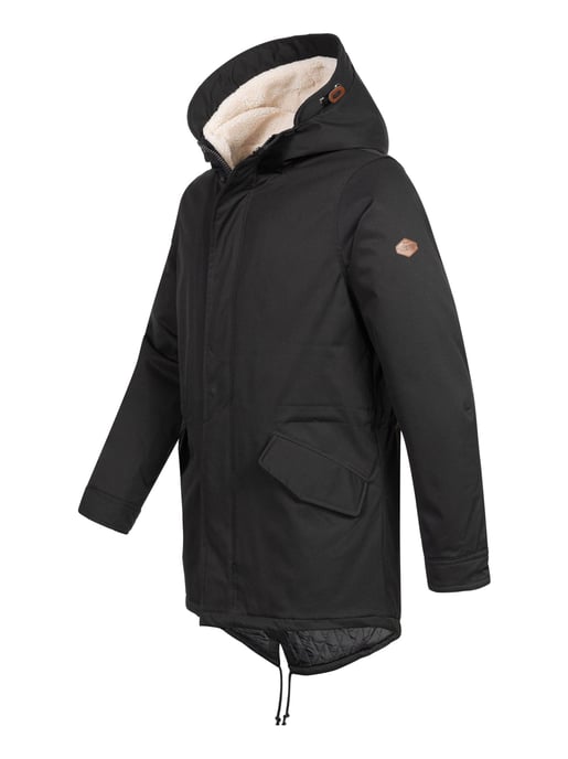 Alessandro Salvarini Herren Winterparka mit Teddyfell und Kapuze - Image 3