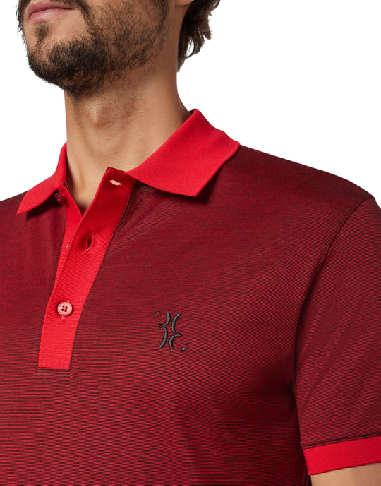 Billionaire Poloshirt mit Lion-Motiv - Rot - Image 4