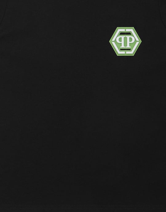 Jersey T-Shirt Round Neck Ss Iconic Plein - Image 2