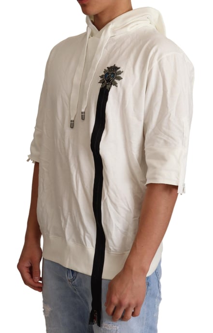 Kurze Ärmel Strick-Hoodie - Image 2