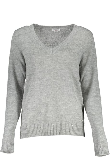 Glitzer V-Ausschnitt Strickpullover - Image 1