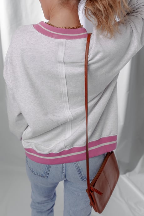 Blumenapplikation Sweatshirt - Image 2
