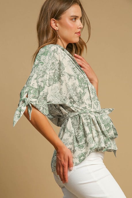 Toile-Druck Button-Down Hemd - Image 2