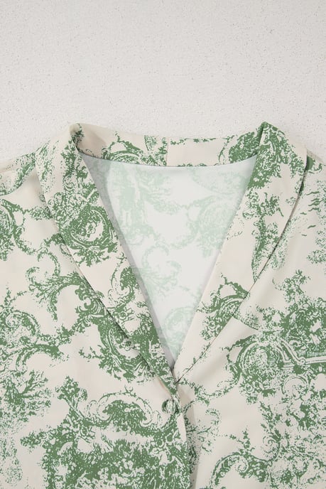 Toile-Druck Button-Down Hemd - Image 6
