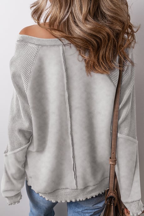 Farbenblock Oversized Sweatshirt - Image 2
