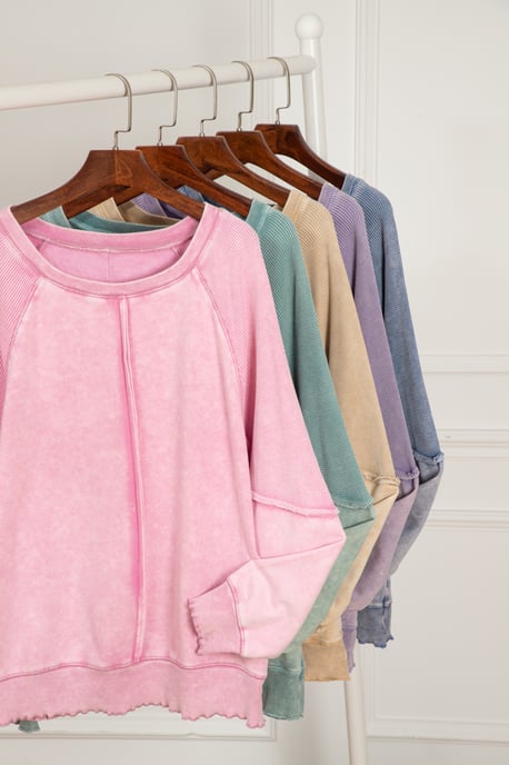 Farbenblock Oversized Sweatshirt - Image 3