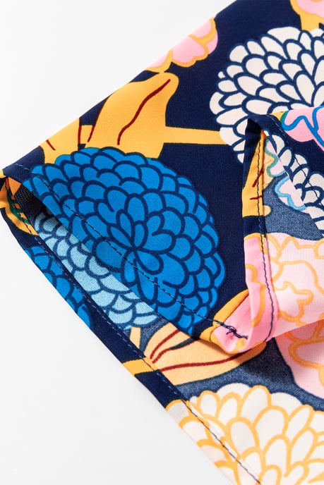 Blumenmuster Kurz-Shiftkleid - Image 2