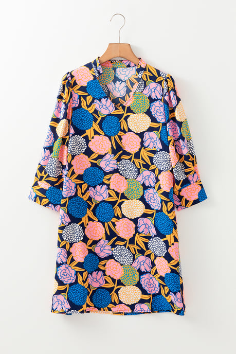 Blumenmuster Kurz-Shiftkleid - Image 3