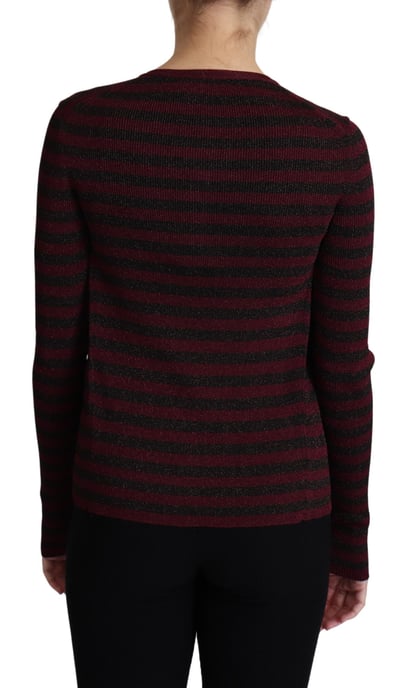 Metallisch Gestreifter Cardigan Tsh5774 - Image 4