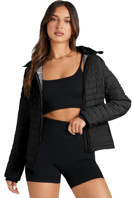 Gep quiltete Pufferjacke mit Kapuze - Image 4
