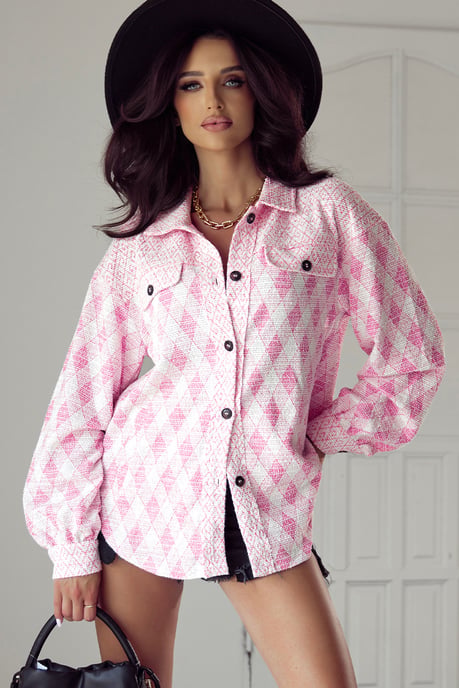 Argyle Übergröße Hemdjacke - Image 4