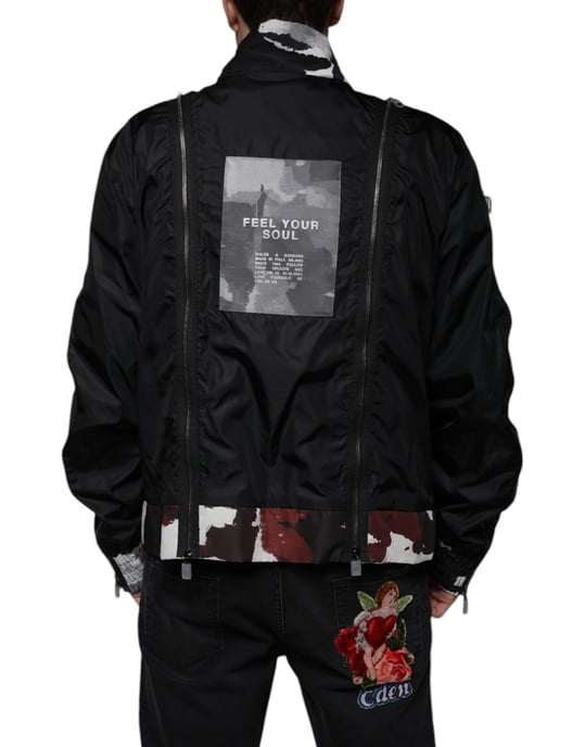 Multizip Bomberjacke mit abstraktem Druck - Image 4