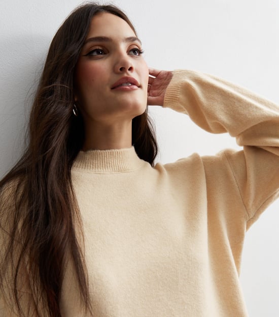 Feinstrick-Pullover Creme - Image 2