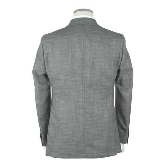 Grau Unstrukturierter Blazer - Image 2