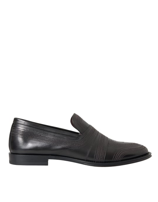 Leder Slipper mit besticktem Design - Image 1