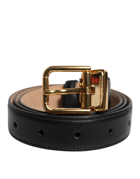 Leder Gürtel mit goldener Schnalle - Image 1
