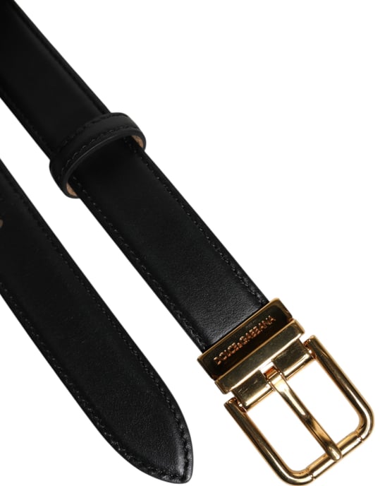 Leder Gürtel mit goldener Schnalle - Image 6
