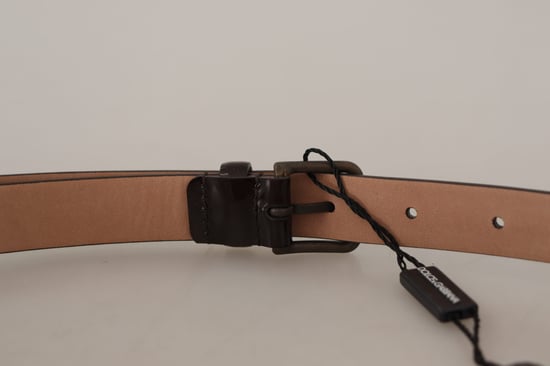 Leder-Gürtel aus Lackbraun - Image 6