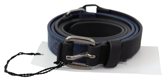 Wendbarer Leder-Gürtel Blaues Canvas - Image 1