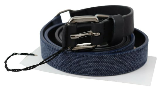 Wendbarer Leder-Gürtel Blaues Canvas - Image 2