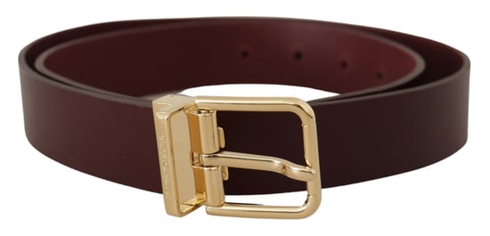Leder Gürtel mit goldener Schnalle - Image 1