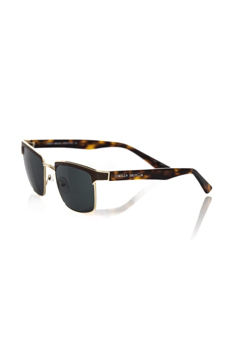 Quadratische Sonnenbrille mit Lederfassung - Image 2
