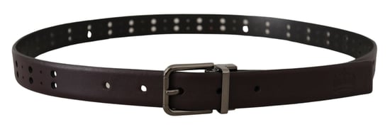 Brauner perforierter Ledergürtel - Image 3