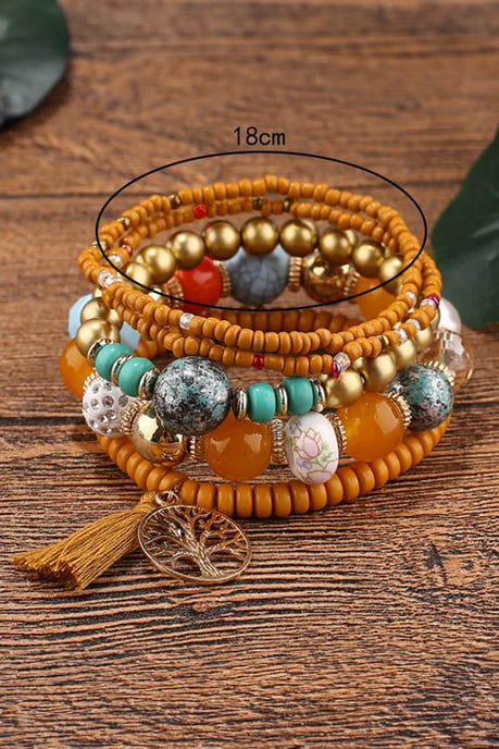 Perlenarmband-Set mit Baum-des-Lebens-Anhänger - Image 4