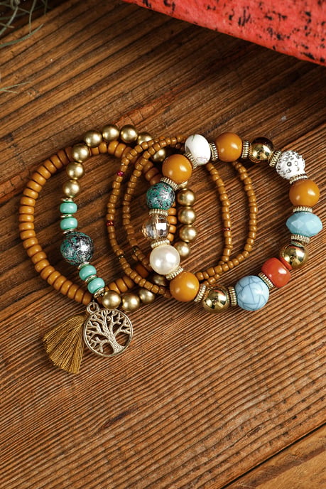 Perlenarmband-Set mit Baum-des-Lebens-Anhänger - Image 5