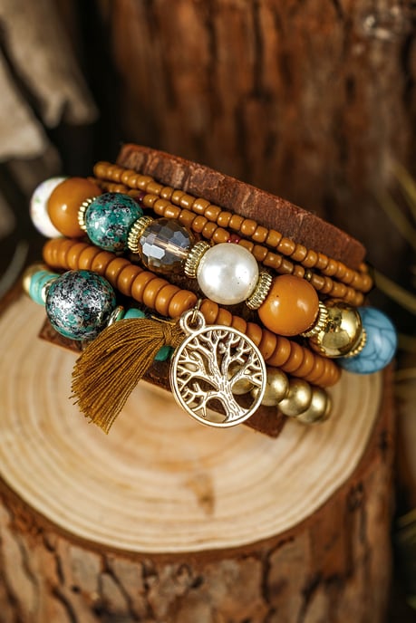 Perlenarmband-Set mit Baum-des-Lebens-Anhänger - Image 6