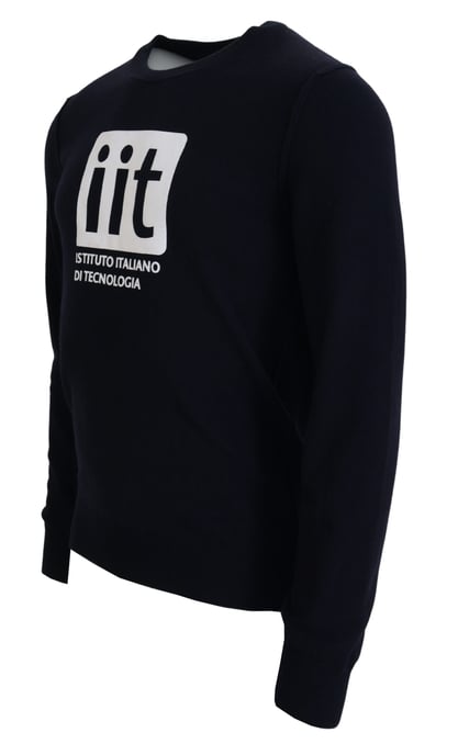 Dolce & Gabbana Iit Logo Rundhals-Pullover, Herren - Marineblau - Image 2