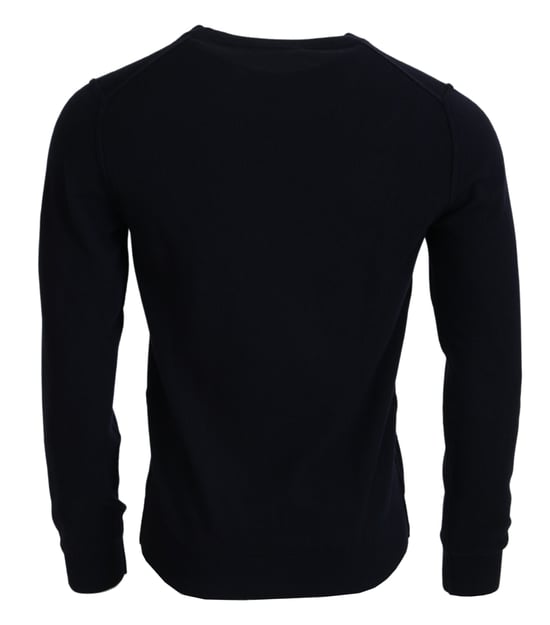 Dolce & Gabbana Iit Logo Rundhals-Pullover, Herren - Marineblau - Image 3