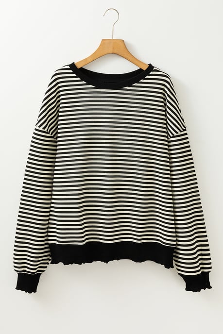 Gestreifter Pullover im entspannten Schnitt - Image 4