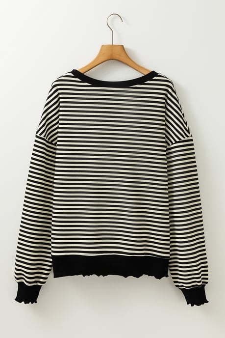 Gestreifter Pullover im entspannten Schnitt - Image 5