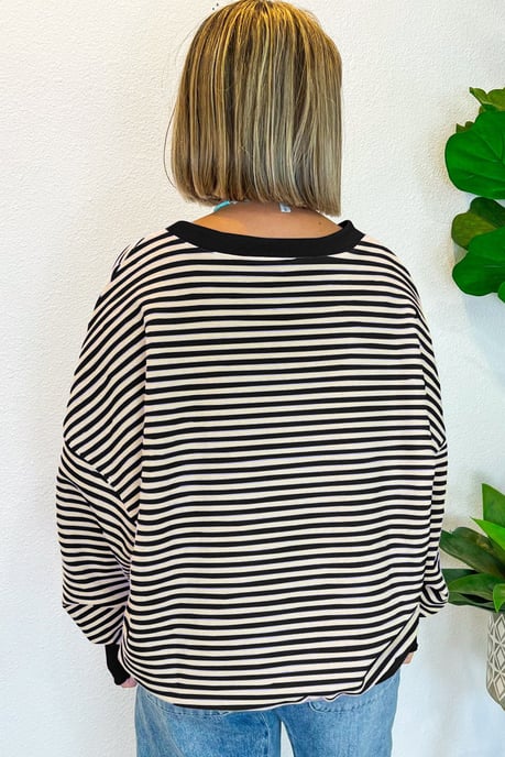 Gestreifter Pullover im entspannten Schnitt - Image 6
