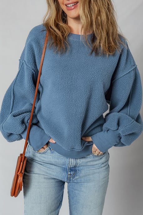 Sherpa Pullover mit langen Ärmeln - Image 1