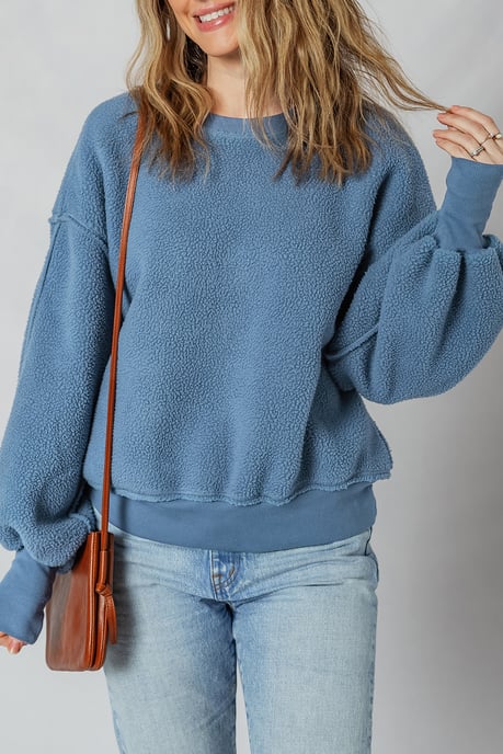 Sherpa Pullover mit langen Ärmeln - Image 4